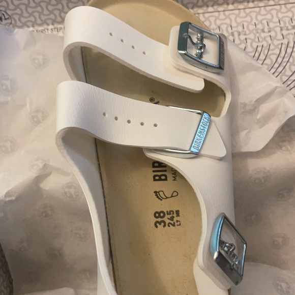 BirkenStock White Milano Birko-flor sandals - Picture 11 of 12